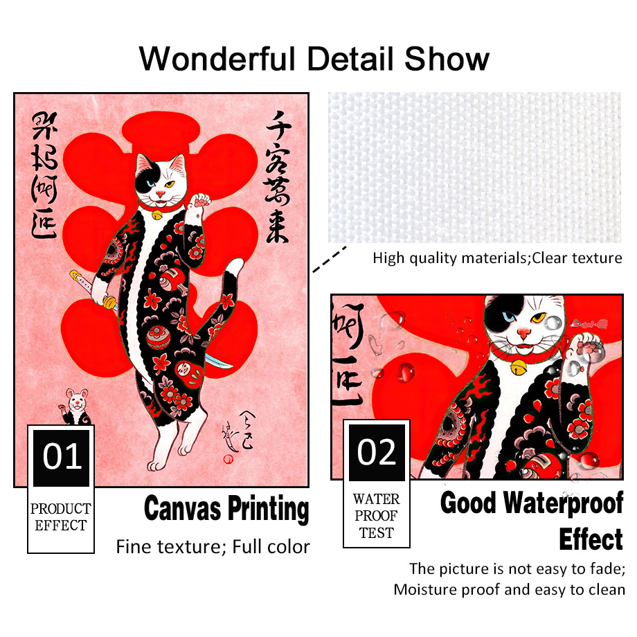 Seni Dinding Kucing Samurai Je - Japanese Traditional Lifestyle ulasan dan harga